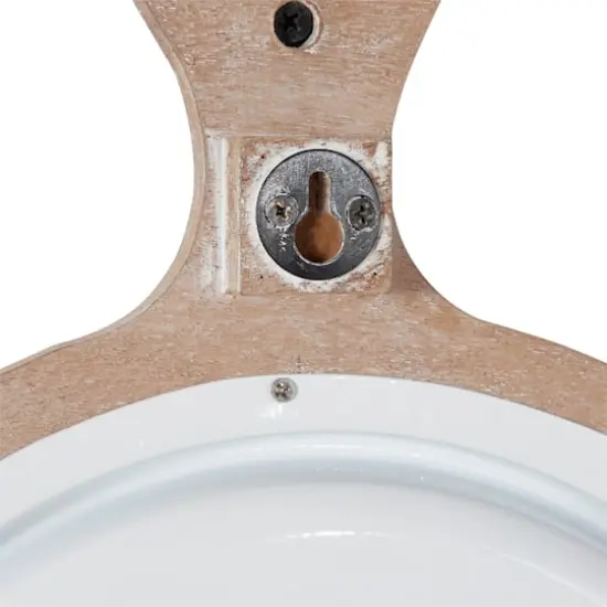 Set of 2 White Metal Farmhouse Wall Decor, 12" x 14" {5}