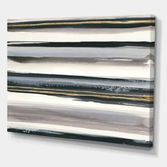 Designart - Gold Watercolor Amethyst I - Modern & Contemporary Premium Canvas Wall Art {1}