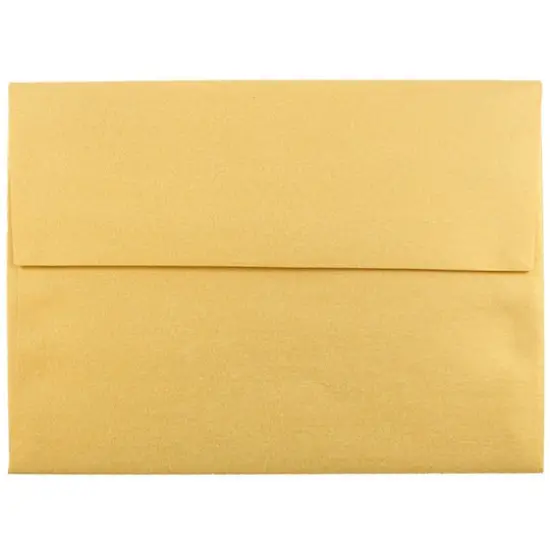JAM Paper 4.75" x 6.5" Metallic Invitation Envelopes, 25ct. Gold Stardream {1}