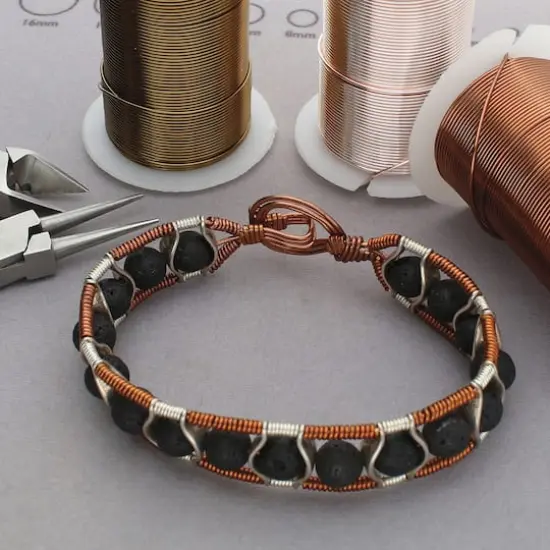 The Beadsmith&reg; 16 Gauge Wire Elements&trade; Tarnish Resistant Medium Temper Antique Copper, Vintage Bronze & Rose Gold Wire, 6ct. {5}