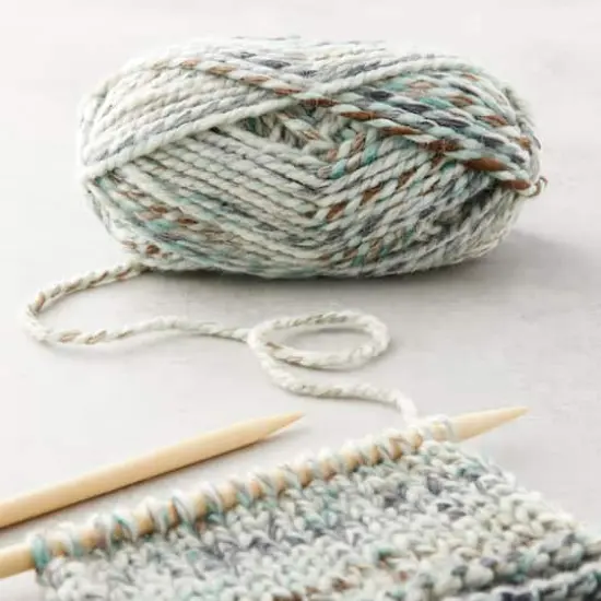 Lion Brand&reg; Wool-Ease&reg; Thick & Quick&reg; Variegated Yarn Seaglass {3}