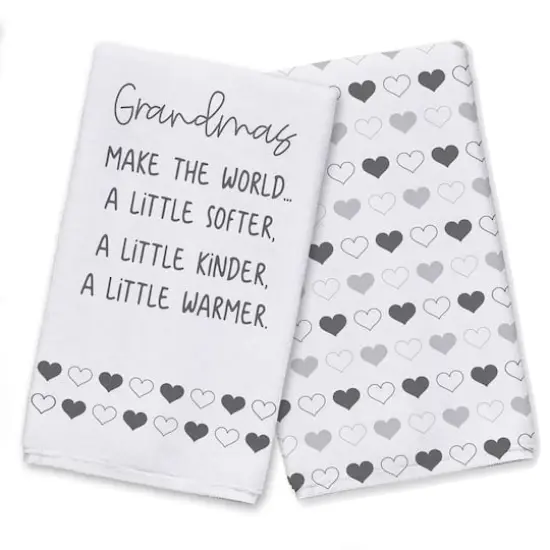 Grandmas Make The World Tea Towel, 2ct. {1}