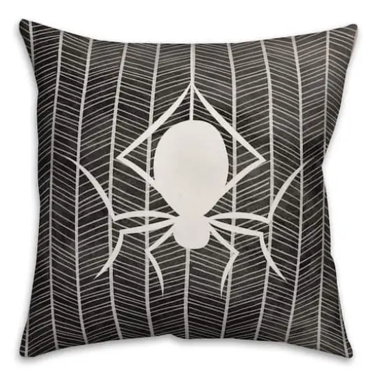 Spiderweb Spun Poly Throw Pillow {1}