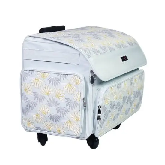 Everything Mary White 4-Wheels Deluxe Sewing Machine Storage Case {3}