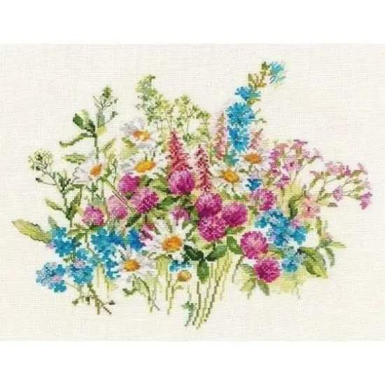 Alisa Clever & Daisies Cross Stitch Kit {3}