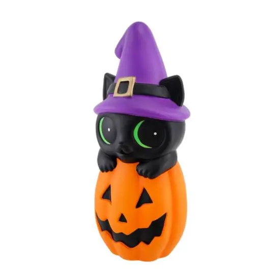 24" LED Lighted Cat & Pumpkin Blow Mold by Ashland&reg; {4}