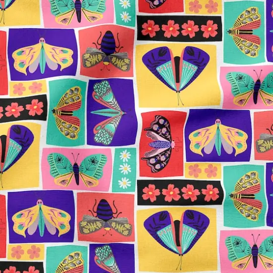 Fabric Editions Multicolor Bug Out Patch Cotton Fabric {5}