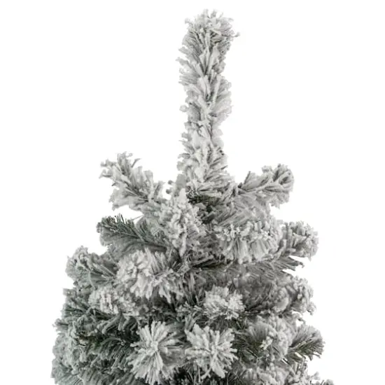 6.5ft. Unlit Heavily Flocked Madison Pine Artificial Christmas Tree {6}