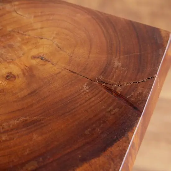 Brown Saur Wood Contemporary Accent Table {8}