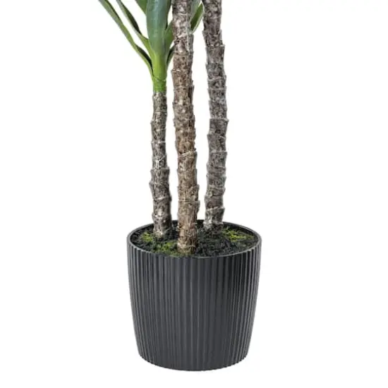 5ft. Potted Artificial Green Yucca Tree {7}