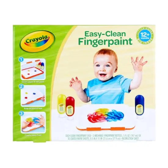 Crayola&reg; Easy-Clean Fingerpaint {3}