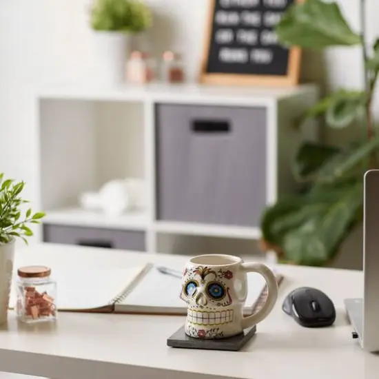 DII&reg; Sugar Skull Ceramic Mugs, 2ct. {5}