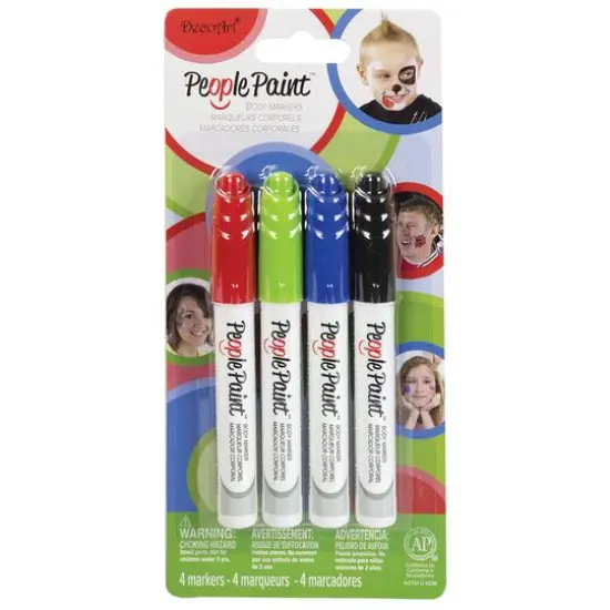 DecoArt&reg; People Paint&trade; Body Marker Set #2 {1}