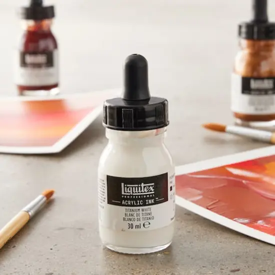 Liquitex&reg; Professional Acrylic INK!, 1oz.Titanium White {3}