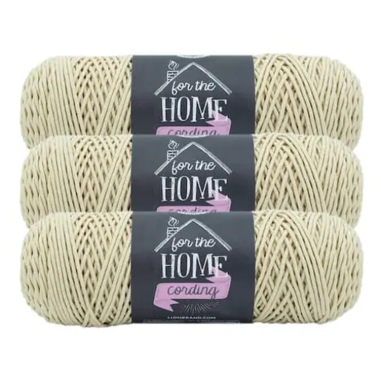 3 Pack Lion Brand&reg; For the Home Cording Yarn Buff {1}