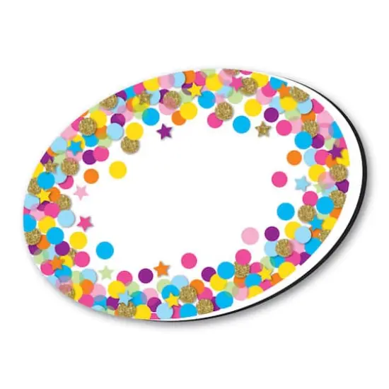 Ashley Productions Oval Confetti Magnetic Whiteboard Eraser, 6ct. {3}