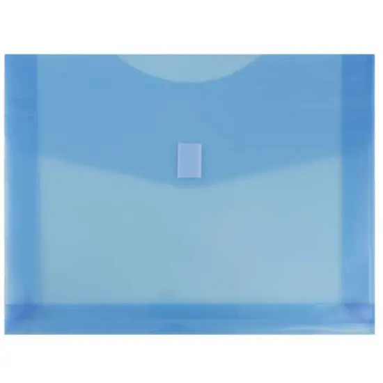 JAM Paper 9.75" x 13" Assorted Plastic Hook & Loop Closure Envelopes, 6ct. {5}