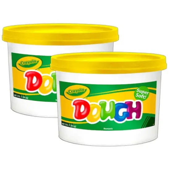 Crayola&reg; 3lb. Super Soft Modeling Dough Bucket, 2ct. Yellow {1}