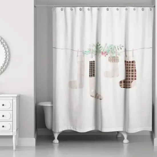Most Wonderful Stockings Shower Curtain {1}