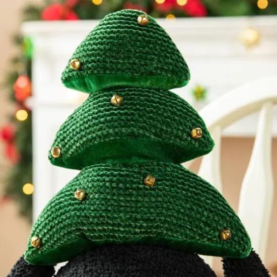 Glitzhome&reg; 21.25" Christmas Fabric Penguin with Top Tree D&eacute;cor {5}