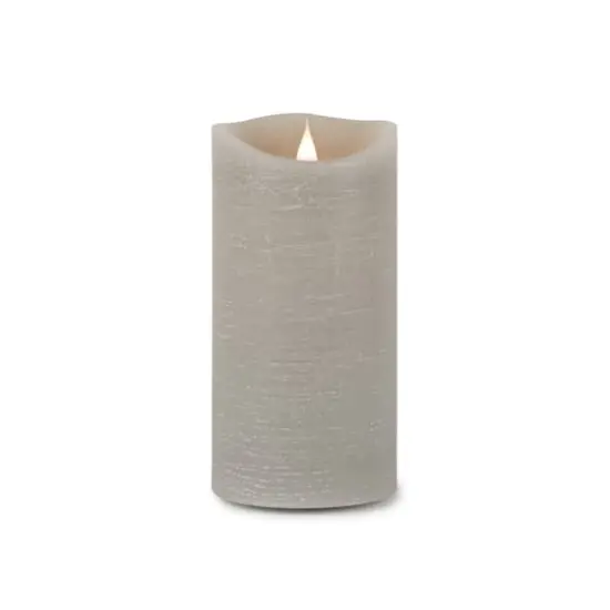 7.75" Gray Simplux LED Designer Candle with Remote {1}