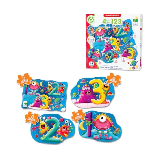 My First Puzzles - 4 In A Box - 123: 20 Pcs {4}