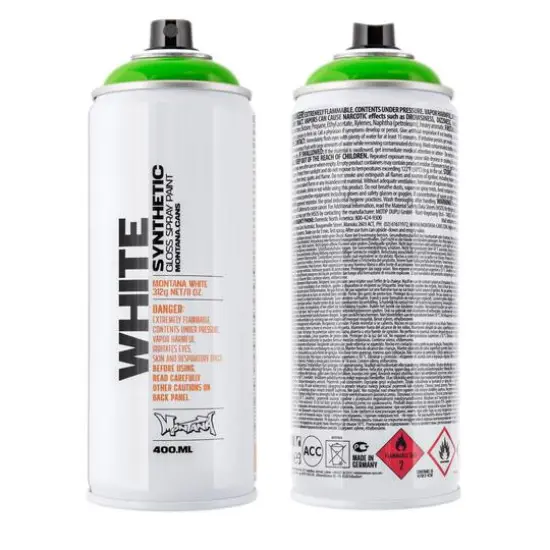 Montana&trade; Cans WHITE Spray Paint 6040 Grass Green {1}