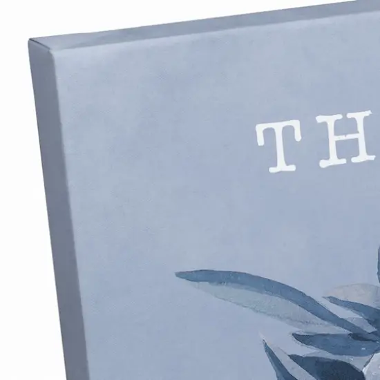 Thankful Teapot With Flowers Canvas Wall Art {4}