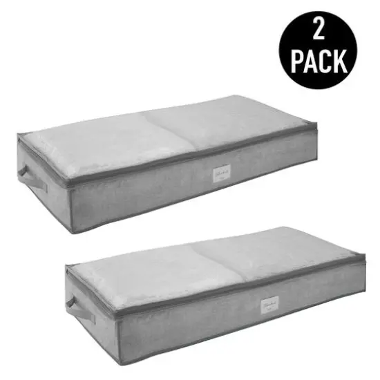 Simplify Under the Bed Storage Bag, 2ct. Gray {1}