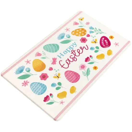 Pastel Eggs & Chicks Happy Easter Kitchen Comfort Mat {5}
