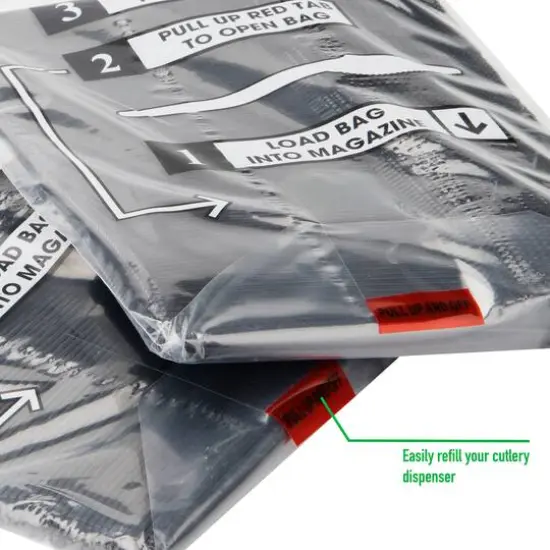 Mind Reader Black Plastic Knife Dispenser Refills, 100ct. {8}