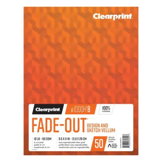 Clearprint&trade; Design Vellum Pad, 8 x 8 Grid {1}