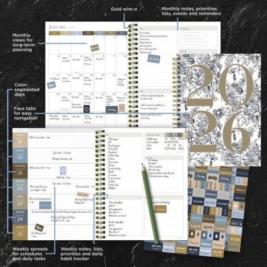 2026 La Campagne Year Medium Weekly Monthly Planner {8}