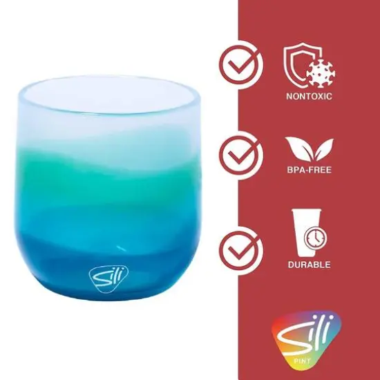 Silipint&reg; 12oz. Mountain Air & Desert Sun Silicone Stemless Wine Glasses, 2ct. {4}