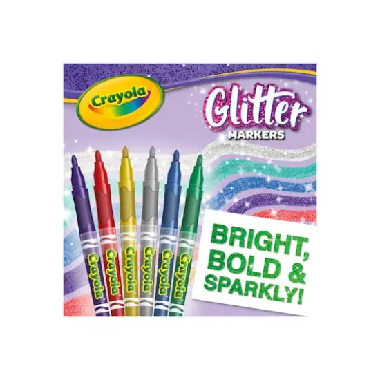 Crayola&reg; 6 Color Glitter Markers {6}