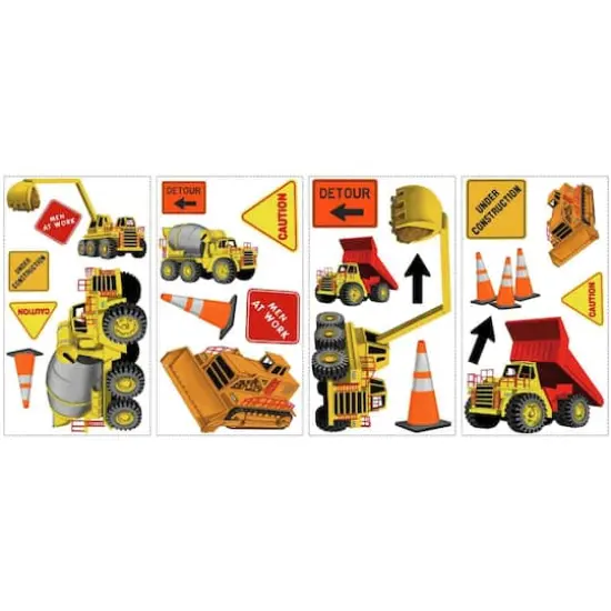 RoomMates Under Construction Peel & Stick Wall Decals {1}