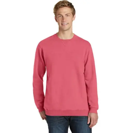 Port & Company® Beach Wash® Garment-Dyed Sweatshirt Fruit Punch {4}