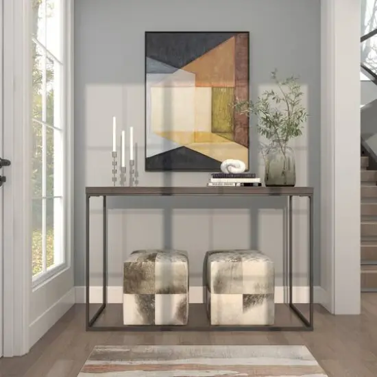 Silver Aluminum Floating Block Abstract Candle Holder with Rounded Base Set {14}