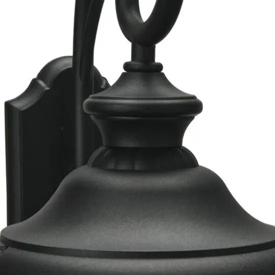 Hello Honey&reg; Robert Stevenson Lighting Prestwick Matte Black Metal & Glass Outdoor Light {8}