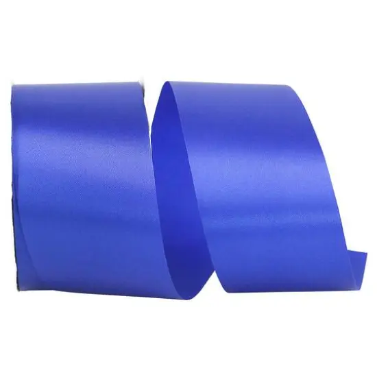 JAM Paper 2.5" x 50yd. Single Face Satin Allure Ribbon Royal {1}