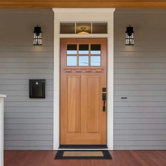 Hello Honey&reg; Nantucket Matte Black Coastal Metal & Glass Wall Mounted Outdoor Lantern Light {4}