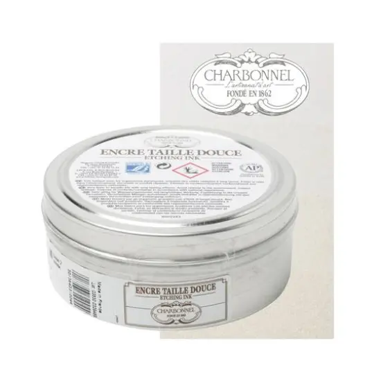 Charbonnel Etching Ink, 200mL Snow White RS {4}
