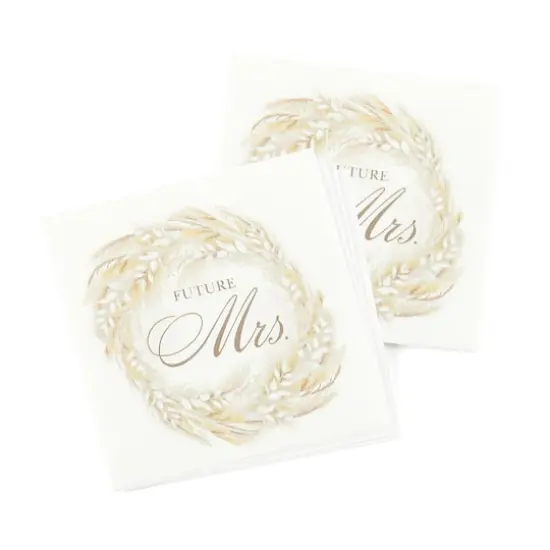 Dried Floral Bridal Shower Beverage Napkins, 50ct. {1}