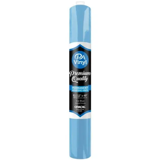 PA Vinyl Gloss Permanent Adhesive Vinyl Ice Blue {1}