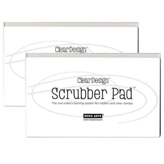 Hero Arts&reg; Clear Design&trade; Scrubber Pad&trade;, 2ct. {1}