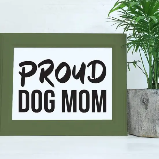 Leisure Arts&reg; Vinyl Matte Black Proud Dog Mom Decal {3}