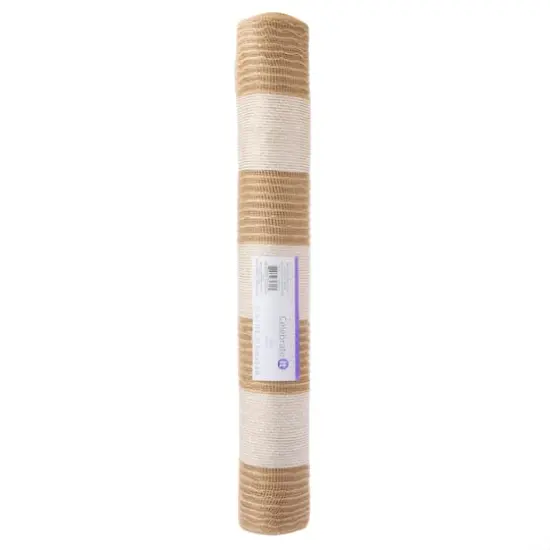 21" x 18ft. Jute Mesh Striped Ribbon by Celebrate It&reg; Occasions&trade; {5}
