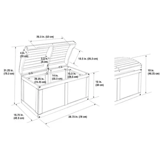 Badger Basket Hardwood Barrel Top Toy Chest White {9}