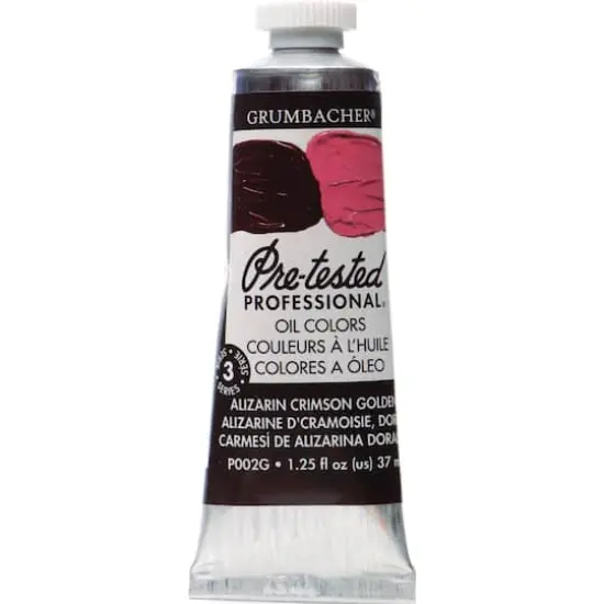 Grumbacher&reg; Pre-Tested Professional&reg; Oil Color Paint, 37mL Alizarin Crimson Golden {1}