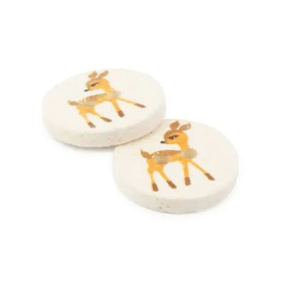 Dritz&reg; 15mm Natural Recycled Cotton Deer Button, 9ct. {3}